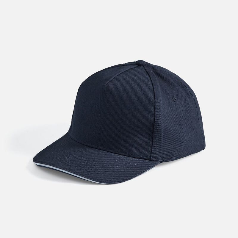 Бейсболка Long Beach, темно-синяя с белым арт.6538.46