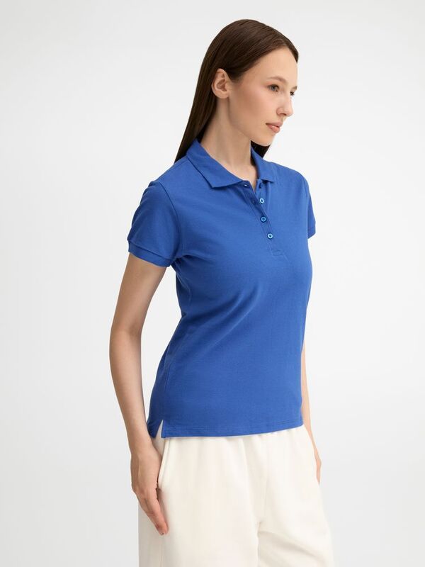 Рубашка поло женская People 210, ярко-синяя (royal) арт.1895.44