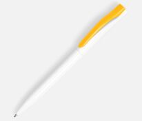 Ручка шариковая Pin, белая с желтым арт.5522.68