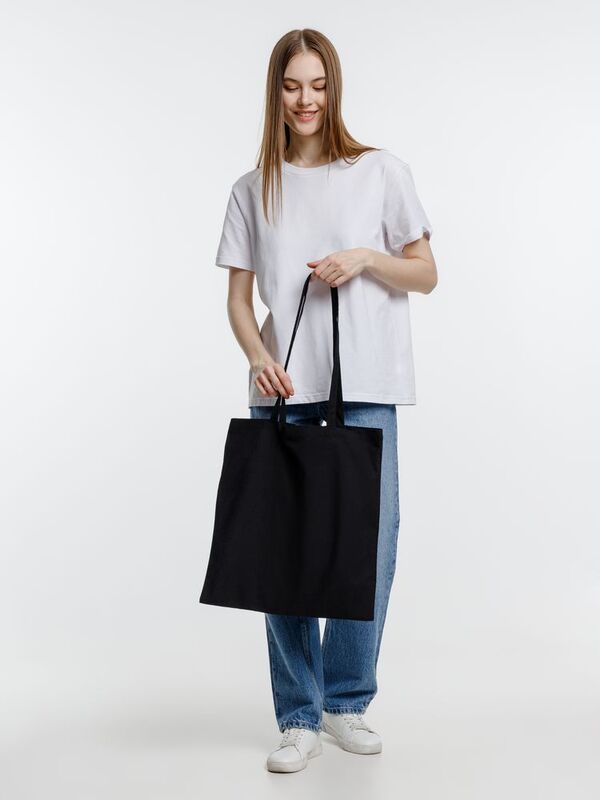 Холщовая сумка Optima 135, черная арт.5452.30