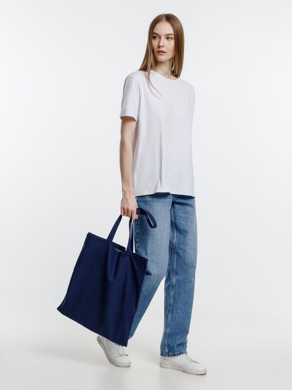 Холщовая сумка Optima 135, темно-синяя арт.5452.40