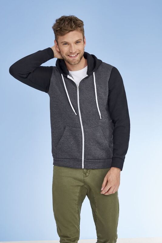 Толстовка на молнии Silver 280 темно-синяя с красным арт.47700953