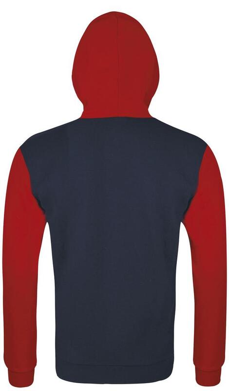 Толстовка на молнии Silver 280 темно-синяя с красным арт.47700953