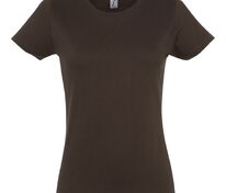 Футболка женская Imperial Women 190, шоколадно-коричневая арт.6083.59
