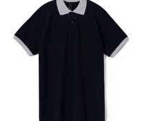 Рубашка поло Prince 190, черная с серым арт.6085.31