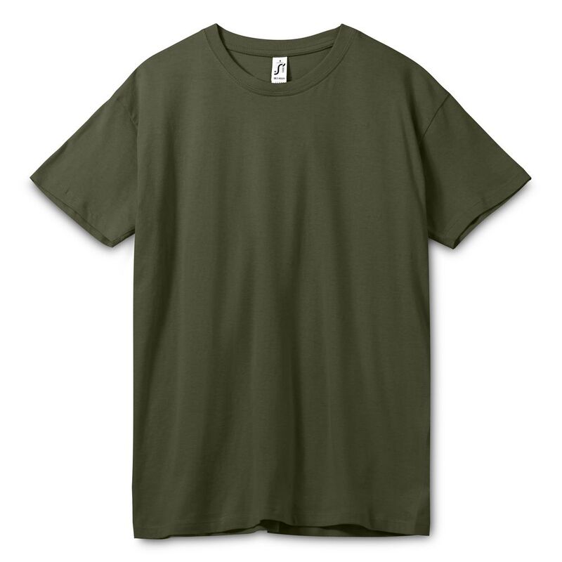 Футболка унисекс Regent 150, темный хаки арт.1376.98