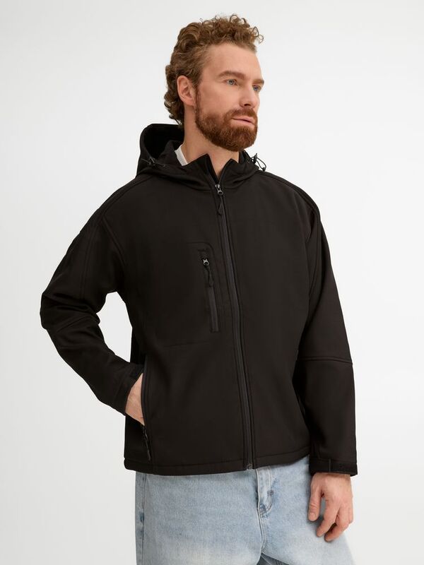 Куртка мужская с капюшоном Replay Men 340, черная арт.5569.30