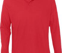 Рубашка поло мужская с длинным рукавом Star 170, красная арт.5420.50