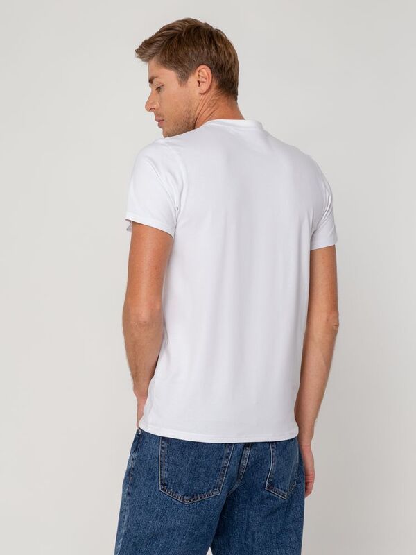 Футболка мужская T-bolka Stretch, белая арт.1893.60