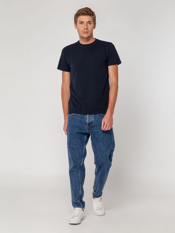 Футболка мужская T-bolka Stretch, темно-синяя арт.1893.40