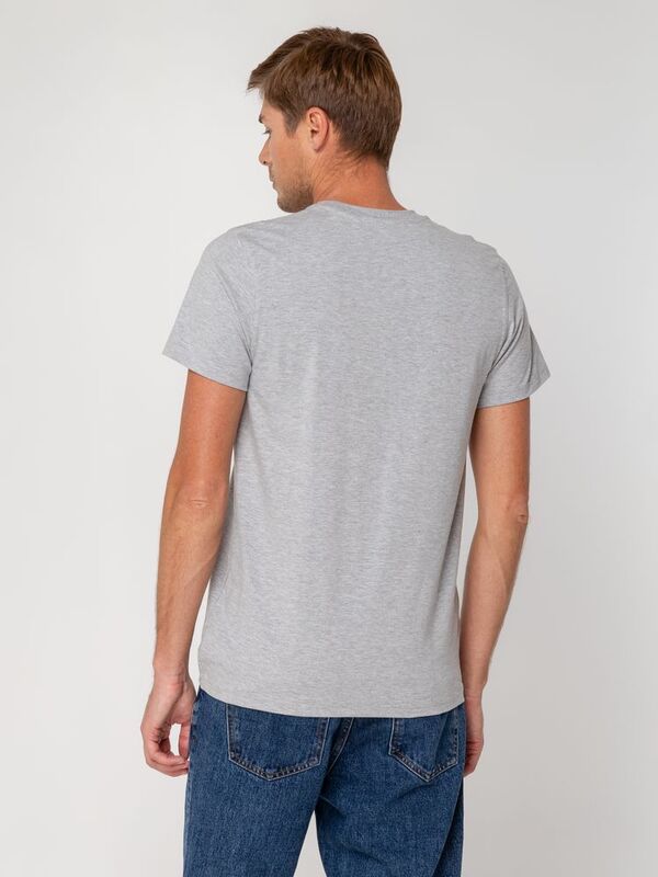 Футболка мужская T-bolka Stretch, серый меланж арт.1893.11