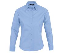 Рубашка женская с длинным рукавом Eden 140 голубая арт.17015219