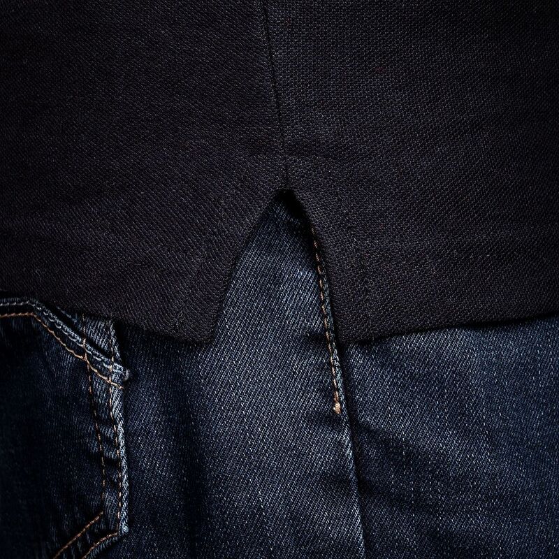 Рубашка поло Virma Stripes, черная арт.1253.30