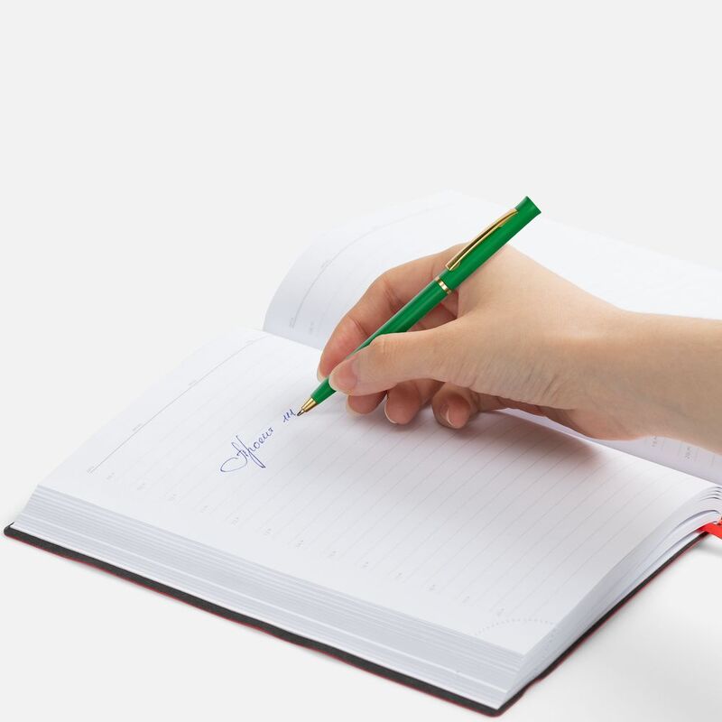 Ручка шариковая Euro Gold, зеленая арт.4475.90