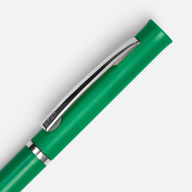 Ручка шариковая Euro Chrome, зеленая арт.4478.90