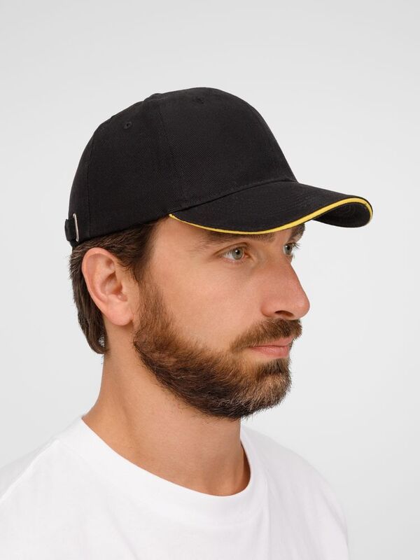 Бейсболка Buffalo, черная с желтым арт.88100984TUN