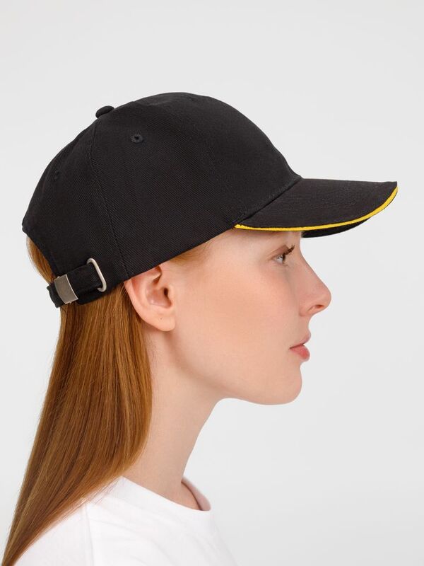 Бейсболка Buffalo, черная с желтым арт.88100984TUN