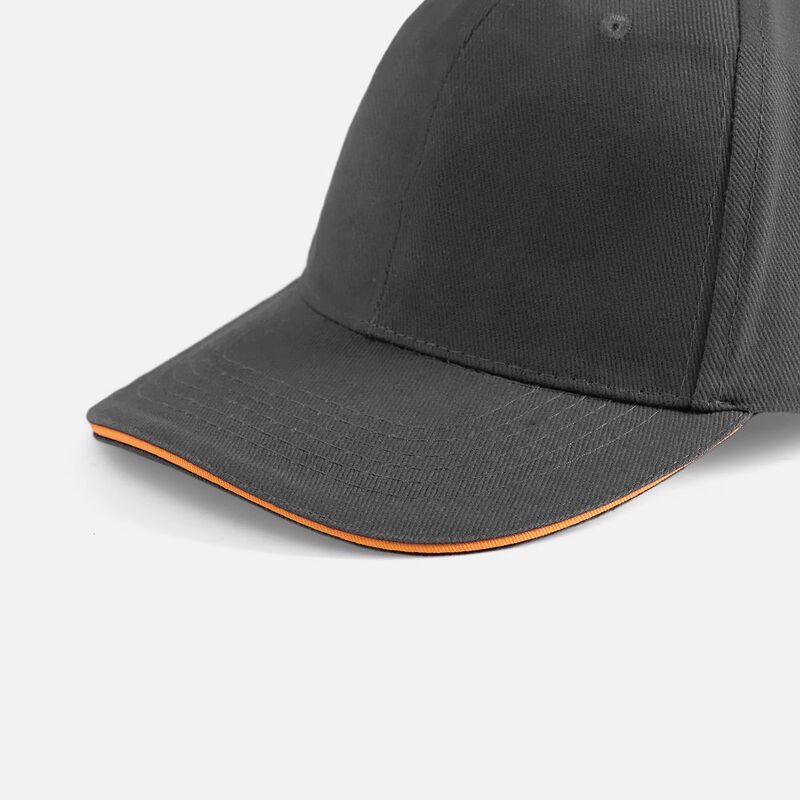 Бейсболка Buffalo, серая с оранжевым арт.88100799TUN