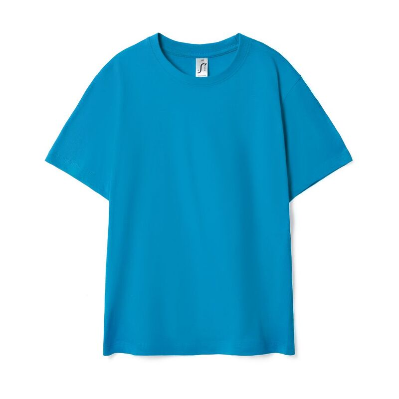 Футболка детская Regent Kids, ярко-бирюзовая арт.11970321