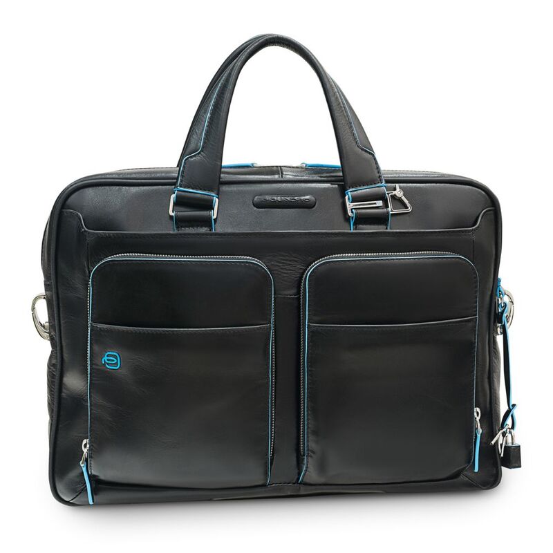 Сумка с отделением для ноутбука Piquadro Blue Square, черная арт.CA2849B2/N