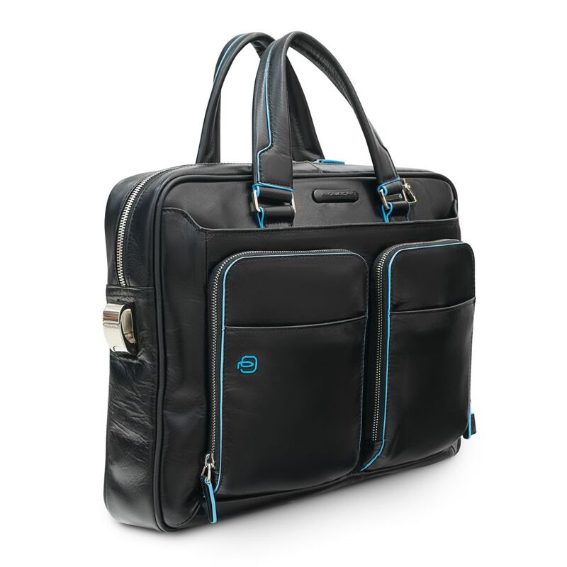 Сумка с отделением для ноутбука Piquadro Blue Square, черная арт.CA2849B2/N