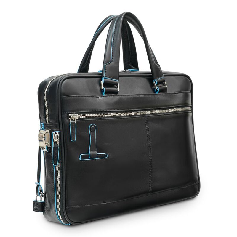 Сумка с отделением для ноутбука Piquadro Blue Square, черная арт.CA2849B2/N