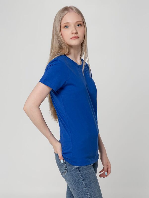 Футболка женская T-bolka Lady, ярко-синяя арт.1878.44