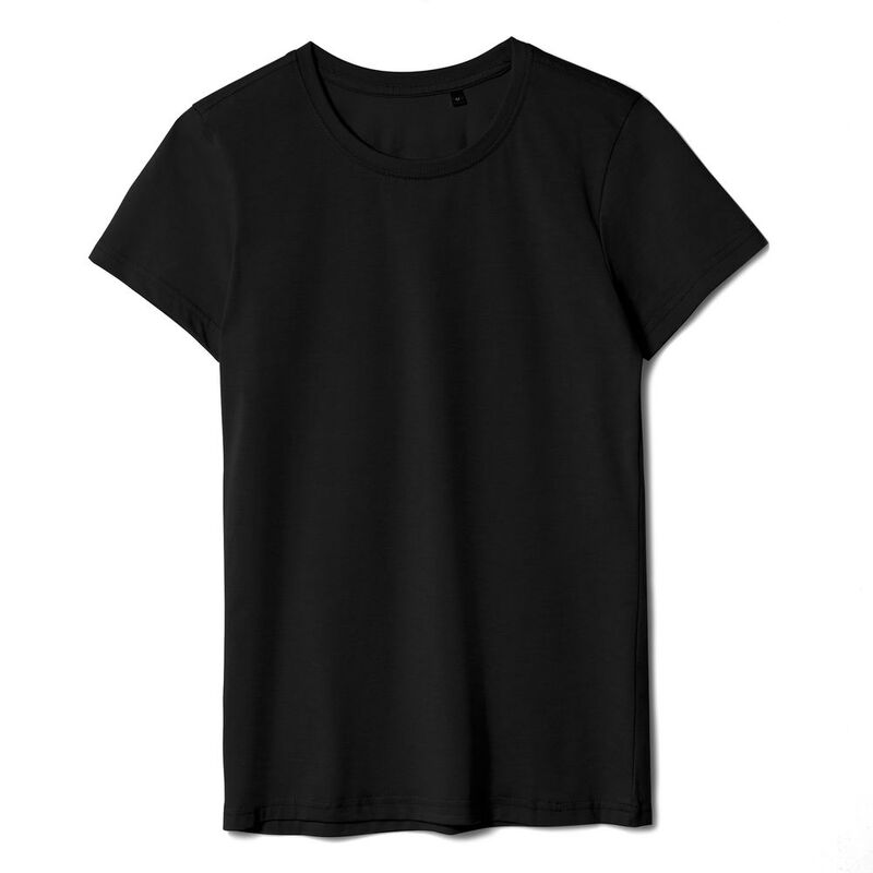 Футболка женская T-bolka Lady, черная арт.1878.30