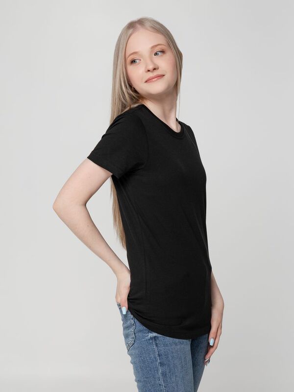 Футболка женская T-bolka Lady, черная арт.1878.30