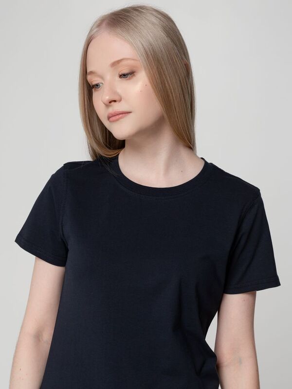 Футболка женская T-bolka Lady, темно-синяя арт.1878.40