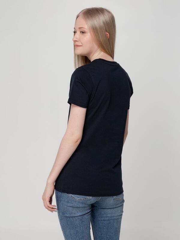 Футболка женская T-bolka Lady, темно-синяя арт.1878.40