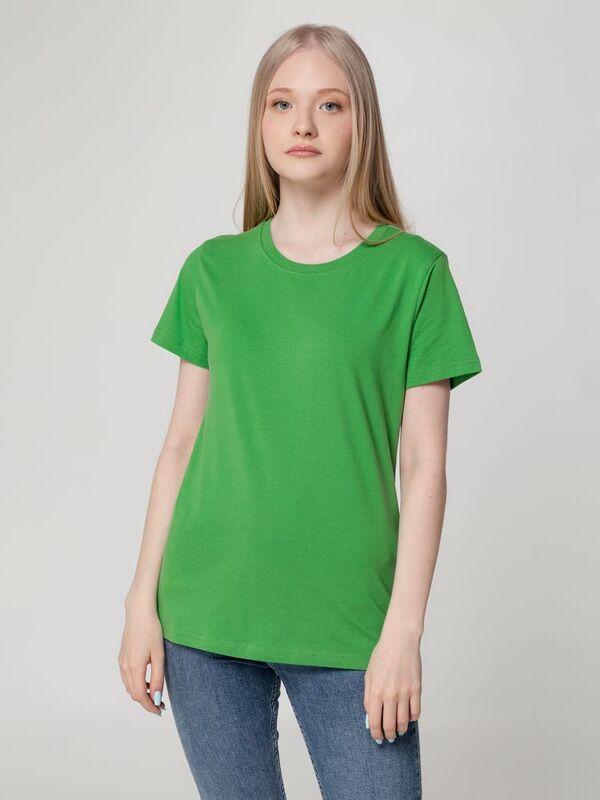 Футболка женская T-bolka Lady, ярко-зеленая арт.1878.92