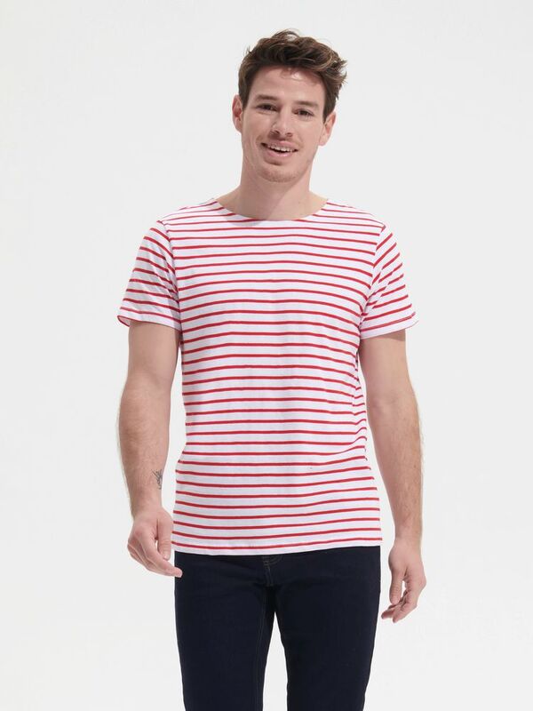 Футболка Miles Men белая с красным арт.01398987