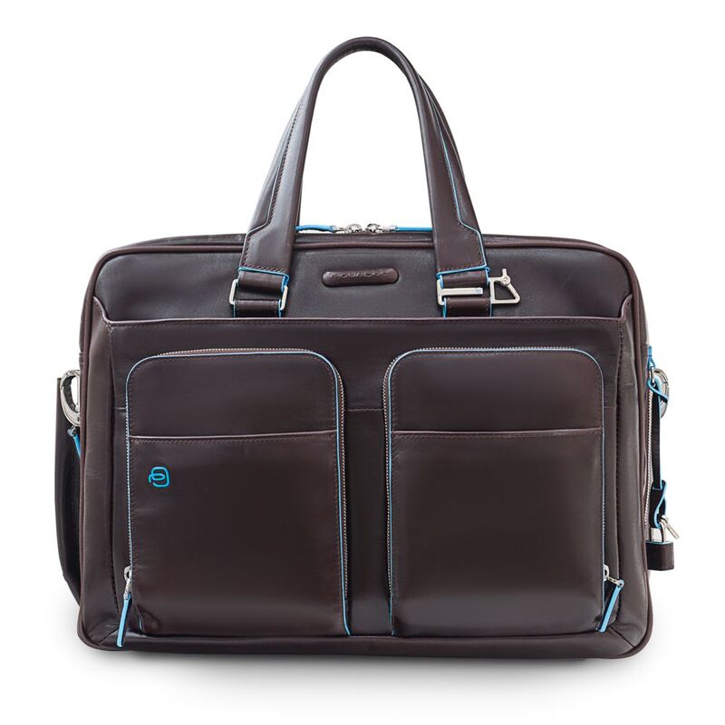 Сумка мужская для ноутбука Piquadro Blue Square, коричневая арт.CA2765B2/MO