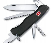 Солдатский нож с фиксатором лезвия Forester, черный арт.7722.30