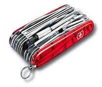 Офицерский нож SwissChamp XLT 91, прозрачный красный арт.7738.50