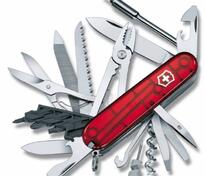 Офицерский нож CyberTool L, полупрозрачный красный арт.7747.55