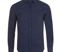 Рубашка мужская Becker Men, темно-синяя с белым арт.01648912