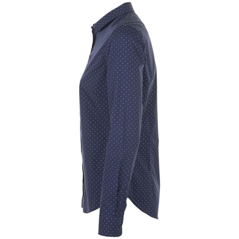 Рубашка женская Becker Women, темно-синяя с белым арт.01649912