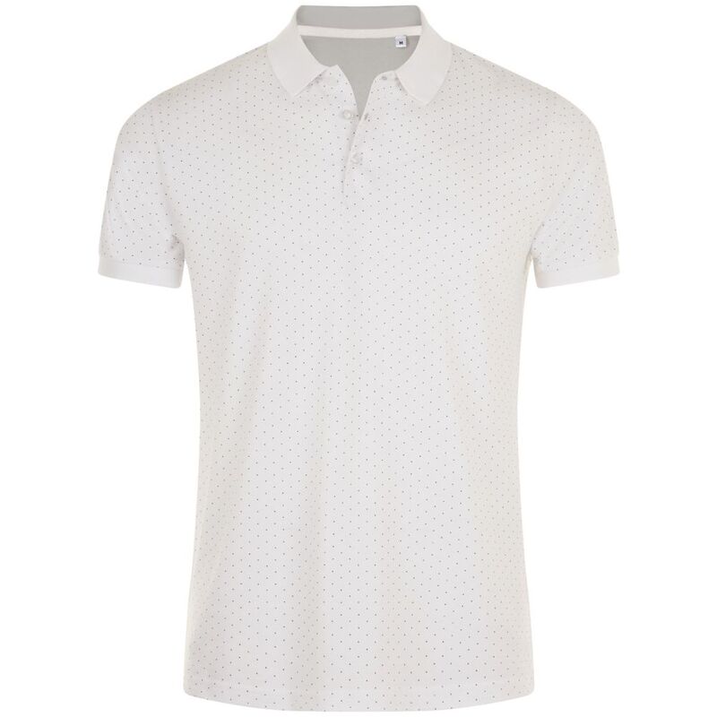 Рубашка поло мужская Brandy Men, белая с темно-синим арт.01706989