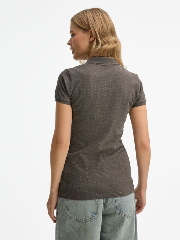 Рубашка поло женская Brandy Women, темно-серая с белым арт.01707503