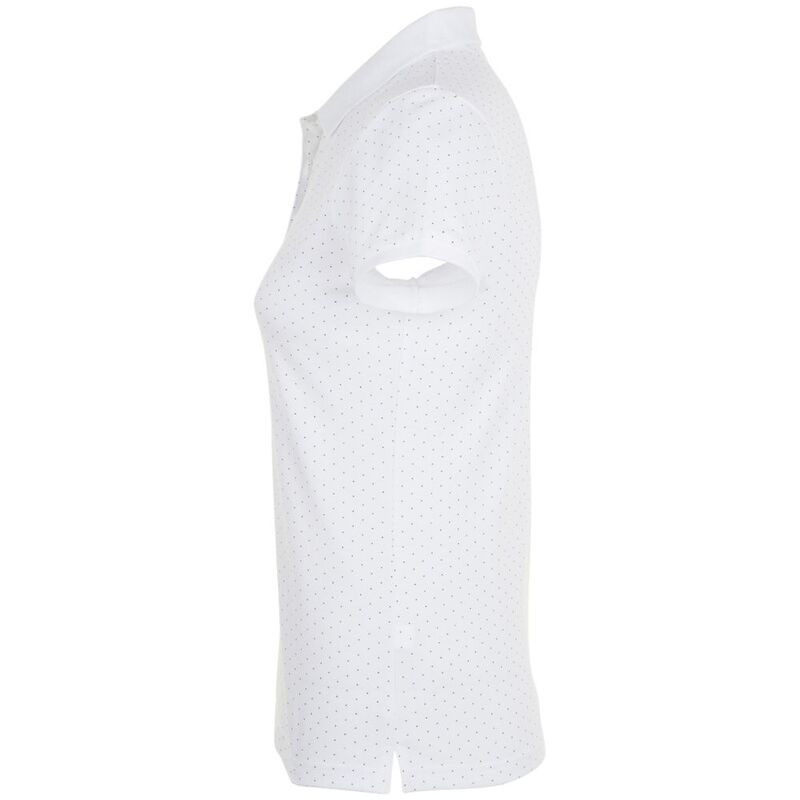 Рубашка поло женская Brandy Women, белая с темно-синим арт.01707989