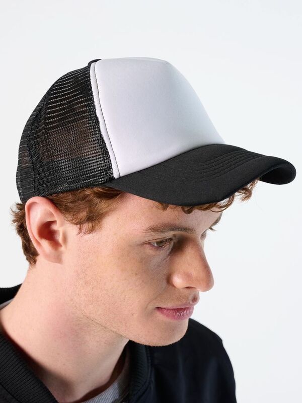 Бейсболка Bubble, черная с белым арт.01668906TUN