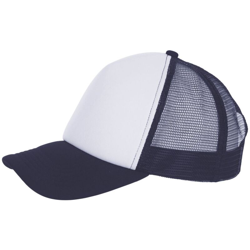 Бейсболка Bubble, темно-синяя с белым арт.01668989TUN