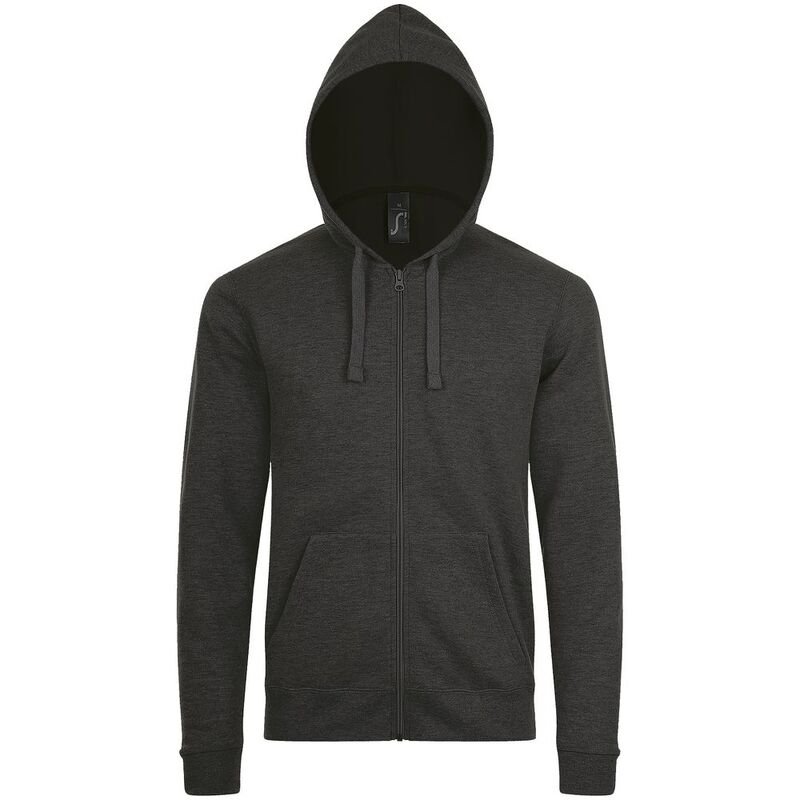 Толстовка унисекс Stone, черный меланж арт.01714348