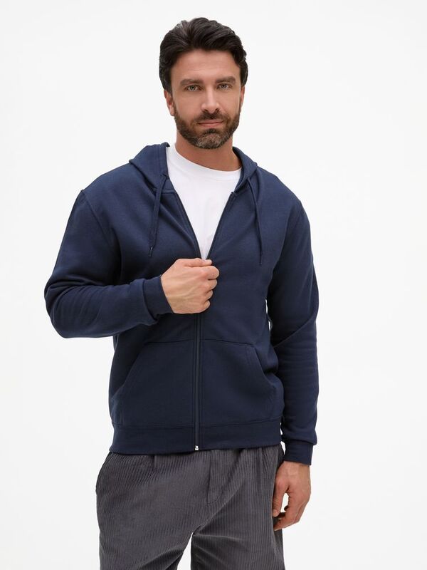 Толстовка унисекс Stone, темно-синяя арт.01714319