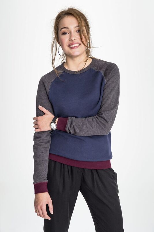 Толстовка унисекс Sandro, светло-серый меланж с темным меланжем арт.01700525