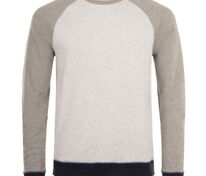 Толстовка унисекс Sandro, светло-серый меланж с темным меланжем арт.01700525