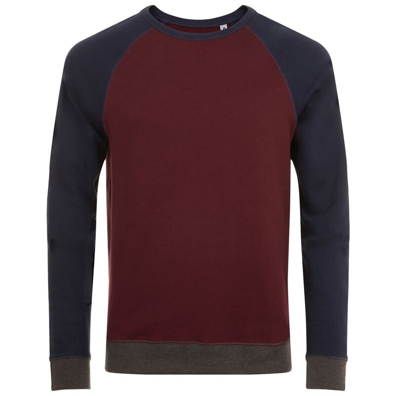 Толстовка унисекс Sandro, бордовая с темно-синим арт.01700524