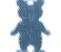 Пешеходный светоотражатель &laquo;Мишка&raquo;, синий арт.4815.40